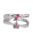����M�s���N�T�t�@�C�A 0.37ct �_�C�������h �v���`�i �����O(�w��)