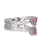 ����M�s���N�T�t�@�C�A 0.37ct �_�C�������h �v���`�i �����O(�w��)