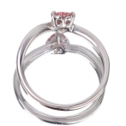 ����M�s���N�T�t�@�C�A 0.37ct �_�C�������h �v���`�i �����O(�w��)