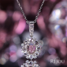 �s���N�_�C�������h 0.117ct/FPP/SI2 ���[�Y�J�b�g�_�C�������h �v���`�i �s���N�S�[���h �l�b�N���X