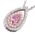 ����M�s���N�T�t�@�C�A ��0.5ct �_�C�������h �v���`�i �s���N�S�[���h �l�b�N���X