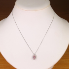 ����M�s���N�T�t�@�C�A ��0.5ct �_�C�������h �v���`�i �s���N�S�[���h �l�b�N���X