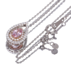 ����M�s���N�T�t�@�C�A ��0.5ct �_�C�������h �v���`�i �s���N�S�[���h �l�b�N���X