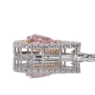 ����M�s���N�T�t�@�C�A ��0.5ct �_�C�������h �v���`�i �s���N�S�[���h �l�b�N���X