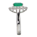 �R�����r�A�Y�G�������h(vivid green) 2.7ct ���[�Y�J�b�g�_�C�������h �v���`�i �����O(�w��)