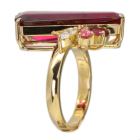 ���x���C�g 11.4ct �s���N�g���}���� 0.5ct �_�C�������h �C�G���[�S�[���h �����O(�w��)