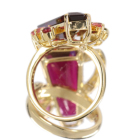 ���x���C�g 11.4ct �s���N�g���}���� 0.5ct �_�C�������h �C�G���[�S�[���h �����O(�w��)