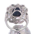 �I�[�X�g�����A���C�g�j���O���b�W�Y�u���b�N�I�p�[�� 2.0ct �_�C�������h 1.5ct �v���`�i �����O(�w��)