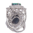 �I�[�X�g�����A���C�g�j���O���b�W�Y�u���b�N�I�p�[�� 2.0ct �_�C�������h 1.5ct �v���`�i �����O(�w��)