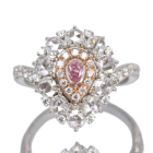 �s���N�_�C�������h 0.109ct/FIP/SI2 ���[�Y�J�b�g�_�C�������h �v���`�i �s���N�S�[���h �����O(�w��)