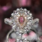 �s���N�_�C�������h 0.109ct/FIP/SI2 ���[�Y�J�b�g�_�C�������h �v���`�i �s���N�S�[���h �����O(�w��)