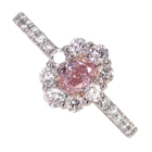 �s���N�_�C�������h 0.32ct/FOP/SI1 �_�C�������h 0.5ct �v���`�i �����O(�w��)