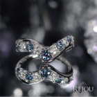 �J���[�`�F���W�K�[�l�b�g 0.5ct �_�C�������h 0.4ct �v���`�i �����O(�w��)
