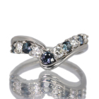 �J���[�`�F���W�K�[�l�b�g 0.5ct �_�C�������h 0.4ct �v���`�i �����O(�w��)