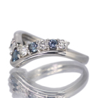 �J���[�`�F���W�K�[�l�b�g 0.5ct �_�C�������h 0.4ct �v���`�i �����O(�w��)
