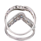 �J���[�`�F���W�K�[�l�b�g 0.5ct �_�C�������h 0.4ct �v���`�i �����O(�w��)