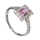 �p�p���`�A�T�t�@�C�A 0.8ct �_�C�������h 0.6ct �v���`�i �����O(�w��)