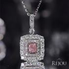 �s���N�_�C�������h 0.265ct/FLOP/SI2 �_�C�������h 0.4ct �v���`�i �s���N�S�[���h �l�b�N���X