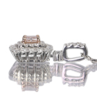 �s���N�_�C�������h 0.265ct/FLOP/SI2 �_�C�������h 0.4ct �v���`�i �s���N�S�[���h �l�b�N���X