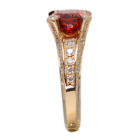����M�I�����W�X�s�l�� 3.8ct �_�C�������h 0.6ct �s���N�S�[���h �����O(�w��)