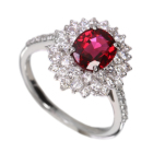 �~�����}�[�Y(�r���}�Y)����M���b�h�X�s�l�� 1.2ct �_�C�������h 0.8ct �v���`�i �����O(�w��)