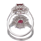 �~�����}�[�Y(�r���}�Y)����M���b�h�X�s�l�� 1.2ct �_�C�������h 0.8ct �v���`�i �����O(�w��)