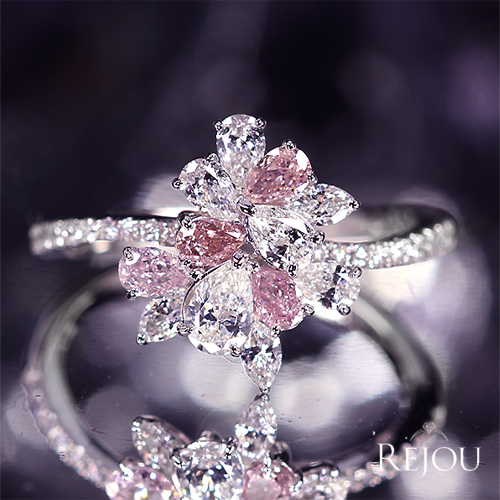 第493回抽選販売＞ピンクダイヤモンド 0.087ct/FLPP/SI2 0.085ct/FLOP