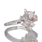 �s���N�_�C�������h 0.087ct/FLPP/SI2 0.085ct/FLOP/VS2 0.077ct/FOP/SI1 0.076ct/FPP/VS2 �_�C�������h ��0.7ct �v���`�i �����O(�w��)