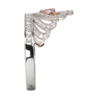 �s���N�_�C�������h 0.124ct/FOP/VS2 ���[�Y�J�b�g�_�C�������h �v���`�i �s���N�S�[���h �����O(�w��)