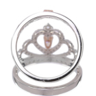 �s���N�_�C�������h 0.124ct/FOP/VS2 ���[�Y�J�b�g�_�C�������h �v���`�i �s���N�S�[���h �����O(�w��)