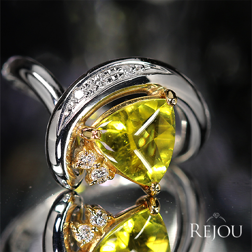 第493回抽選販売＞イエロートルマリン 1.8ct ダイヤモンド プラチナ