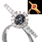 �J���[�`�F���W�K�[�l�b�g ��0.5ct �_�C�������h 0.4ct �v���`�i �����O(�w��)