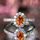 �X�y�T�^�C�g�K�[�l�b�g�i�}���_�����K�[�l�b�g�j 0.8ct �_�C�������h 0.3ct �v���`�i �����O(�w��)