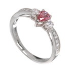 �s���N�T�t�@�C�A 0.3ct �_�C�������h 0.2ct �v���`�i �����O(�w��)