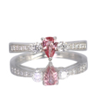 �s���N�T�t�@�C�A 0.3ct �_�C�������h 0.2ct �v���`�i �����O(�w��)