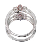 �s���N�T�t�@�C�A 0.3ct �_�C�������h 0.2ct �v���`�i �����O(�w��)