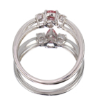 �s���N�T�t�@�C�A 0.3ct �_�C�������h 0.2ct �v���`�i �����O(�w��)