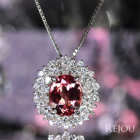 �C���y���A���g�p�[�Y 2.5ct �_�C�������h 1.0ct �v���`�i �l�b�N���X