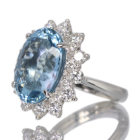 �T���^�}���A�A�N�A�}���� 9.6ct �_�C�������h 2.1ct �v���`�i �����O(�w��)