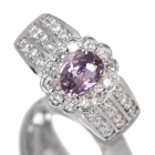 �p�[�v���X�s�l�� ��0.9ct �_�C�������h 0.6ct �v���`�i �����O(�w��)