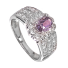 �p�[�v���X�s�l�� ��0.9ct �_�C�������h 0.6ct �v���`�i �����O(�w��)