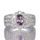 �p�[�v���X�s�l�� ��0.9ct �_�C�������h 0.6ct �v���`�i �����O(�w��)