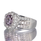 �p�[�v���X�s�l�� ��0.9ct �_�C�������h 0.6ct �v���`�i �����O(�w��)