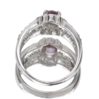 �p�[�v���X�s�l�� ��0.9ct �_�C�������h 0.6ct �v���`�i �����O(�w��)