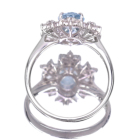 �A�N�A�}���� ��1ct �_�C�������h 0.4ct �v���`�i �����O(�w��)