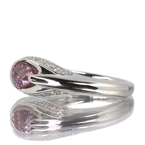 第494回抽選販売＞パープルスピネル 約1ct ダイヤモンド プラチナ