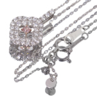 �s���N�_�C�������h 0.052ct/FIP/VVS2 �_�C�������h 0.3ct �v���`�i �s���N�S�[���h �l�b�N���X