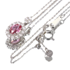 �s���N�T�t�@�C�A 0.5ct �_�C�������h 0.3ct �v���`�i �l�b�N���X