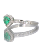 �n�[�g�V�F�C�v�G�������h ��0.4ct �_�C�������h 0.2ct �v���`�i �����O(�w��)