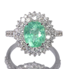 �p���C�o�g���}���� 3.2ct �_�C�������h ��1.5ct �v���`�i �����O(�w��)